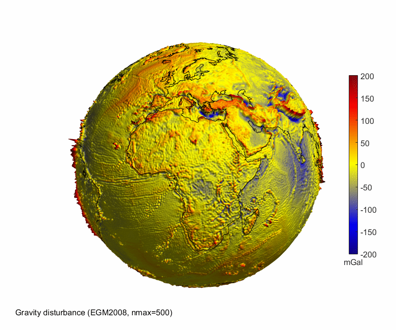 ASU – MATLAB script for 3D visualizing geodata on a rotating globe