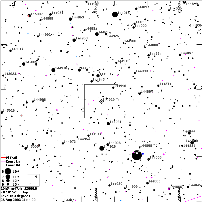 Close finding chart
