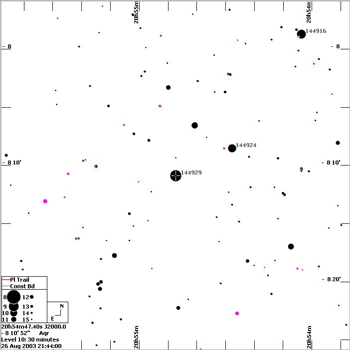 Close finding chart